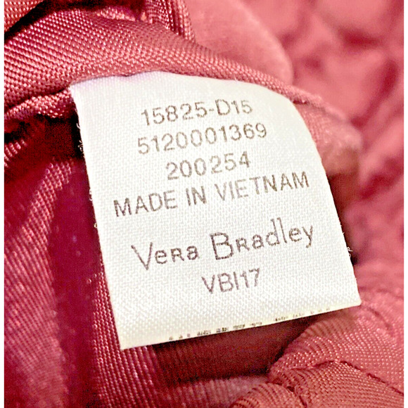 Vera Bradley Shoulderbag Purse Double Straps Multicolor Pink Floral Quilted Tote - Picture 11 of 11